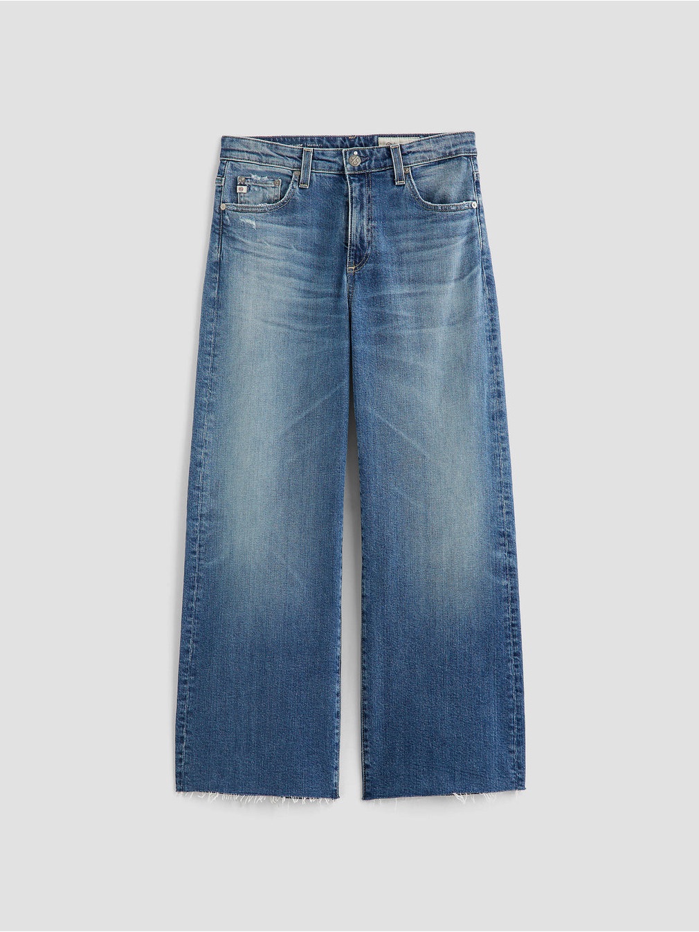 Ag Saige Wide Leg Crop Jeans Light Wash Size 32